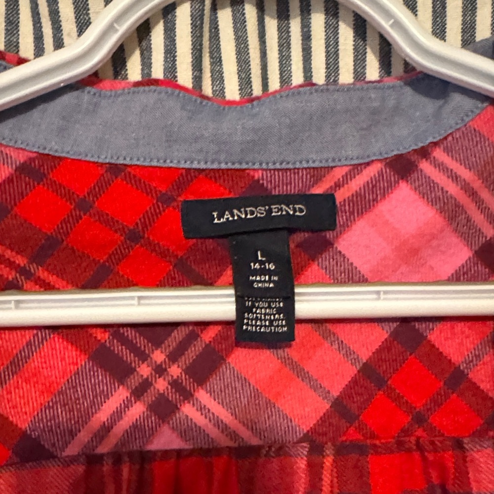 Lands' End Flannel Shirt